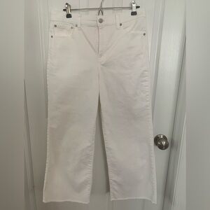 J Crew White Cropped Jeans 29